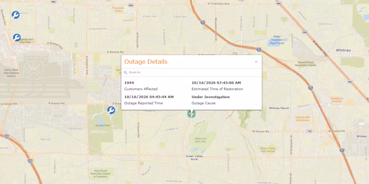 Power restored after Henderson cable failure