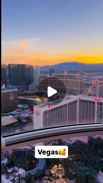 Las Vegas Strip Glows in Nighttime Social Video
