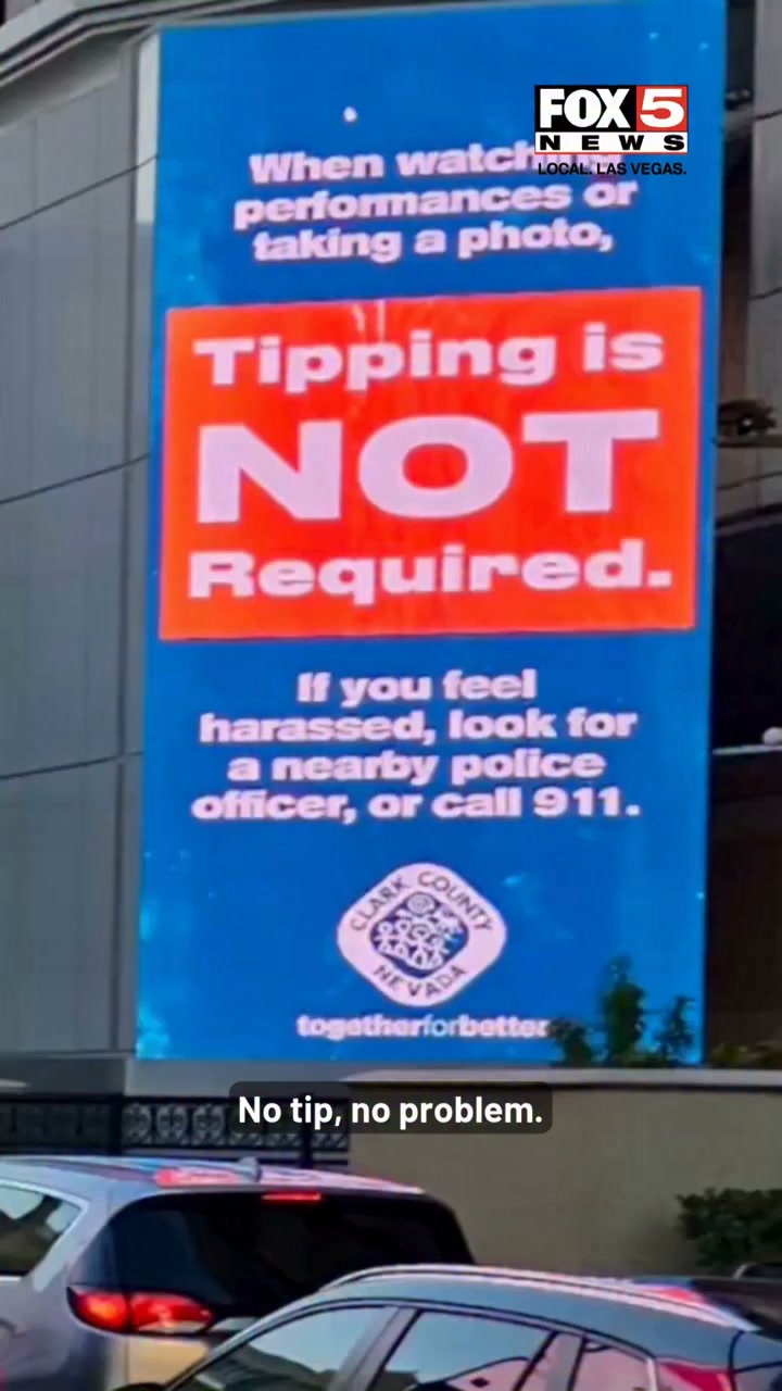 Las Vegas Strip Billboards Target Street Performers