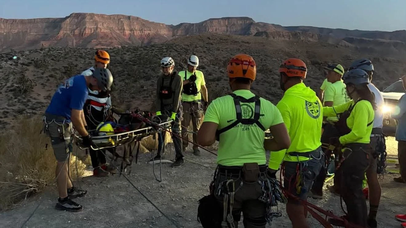 Virgin River Gorge fall leaves man critically injured